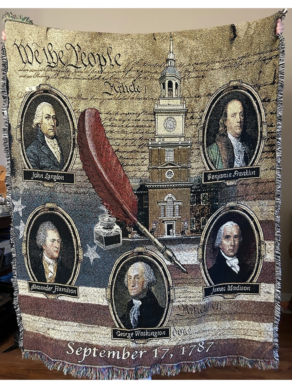 Mill Street Design 100% Cotton Historical Weave Throw Blanket - September 17, 7